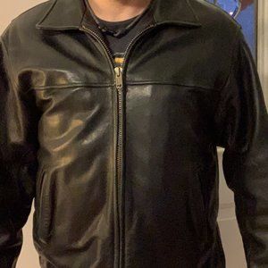 Andrew Marc Genuine Black Leather Jacket
